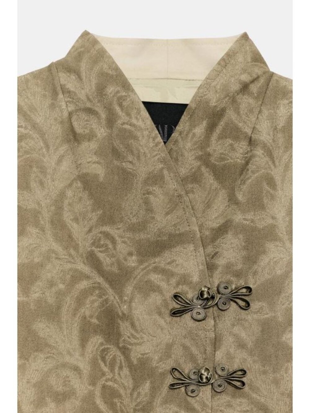 ZARA ZW COLLECTION JACQUARD FIREMAN CLASP BLAZER - Picture 6 of 6